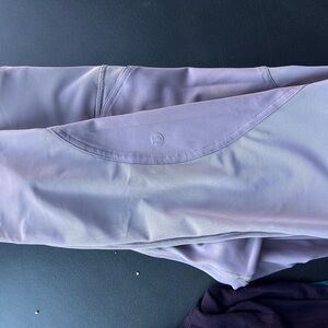Lululemon wunder Lavender Leggings mesh panel